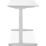 Nurus U-Do Sit&stand Yükseklik Ayarlı Hafızalı Bluetooth Kumandalı Çalışma Masası - Hdf Toz Boya Beyaz - Görsel 3