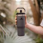 Stanley The IceFlow Flip Straw Pipetli Termos Bardak 0,89 LT Füme - Görsel 5