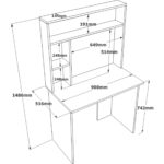 Robin Home Cornelia No 2 Genç Çocuk Kitaplıklı Çalışma Masası - Görsel 5