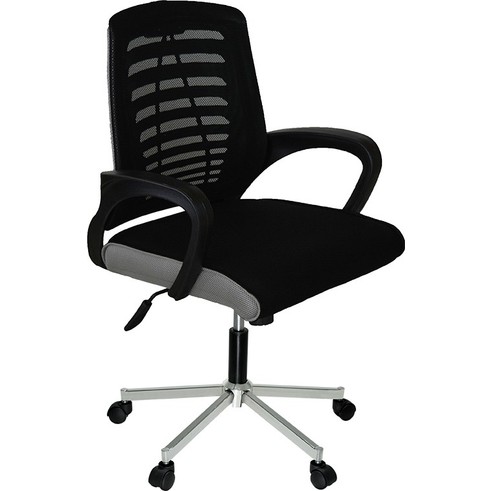 9728995164210.jpg Türksit Karizma File Çalışma Koltuğu Krom Ayak Gri - Görsel 1