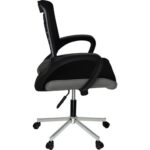 Türksit Karizma File Çalışma Koltuğu Krom Ayak Gri - Görsel 2