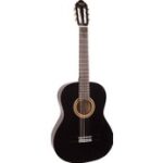 Valencia VC104TBK Siyah Klasik Gitar 4/4 (Sap Çelik+Kılıf)